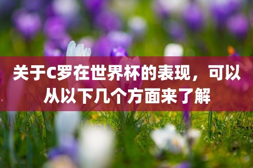关于C罗在世界杯的表现，可以从以下几个方面来了解