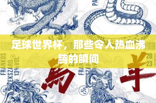 足球世界杯，那些令人热血沸腾的瞬间