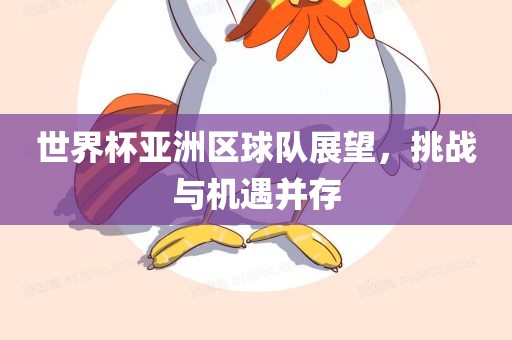 世界杯亚洲区球队展望，挑战与机遇并存