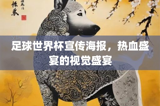 足球世界杯宣传海报，热血盛宴的视觉盛宴