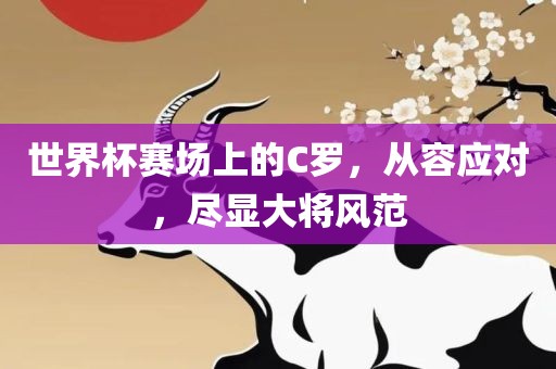 世界杯赛场上的C罗，从容应对，尽显大将风范