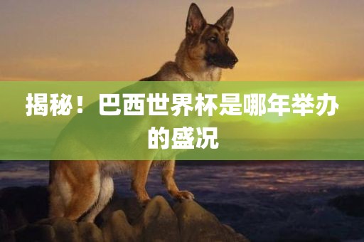 揭秘！巴西世界杯是哪年举办的盛况