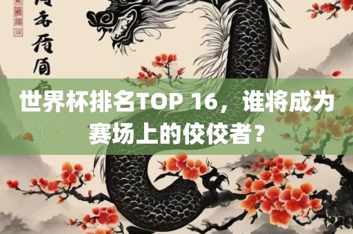世界杯排名TOP 16，谁将成为赛场上的佼佼者？