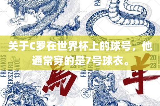 关于C罗在世界杯上的球号，他通常穿的是7号球衣。漯河市盈旭机械设备有限公司