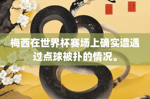 梅西在世界杯赛场上确实遭遇过点球被扑的情况。