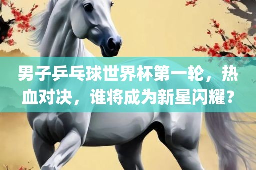 男子乒乓球世界杯第一轮，热血对决，谁将成为新星闪耀？