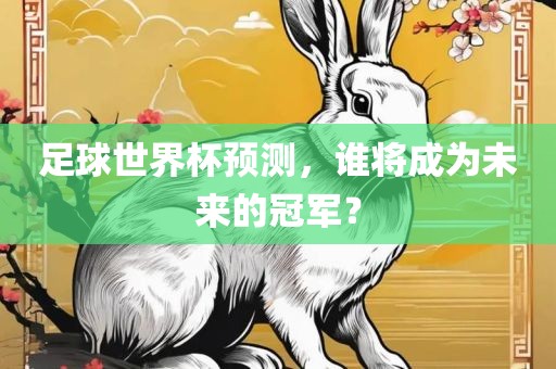 足球世界杯预测，谁将成为未来的冠军？