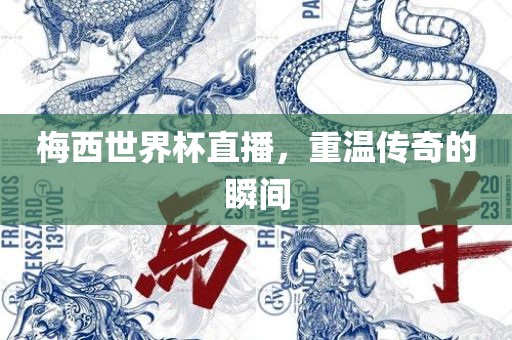 梅西世界杯直播，重温传奇的瞬间