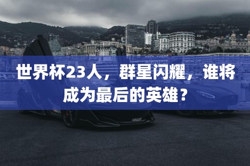世界杯23人，群星闪耀，谁将成为最后的英雄？