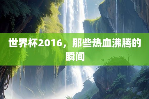 世界杯2016，那些热血沸腾的瞬间