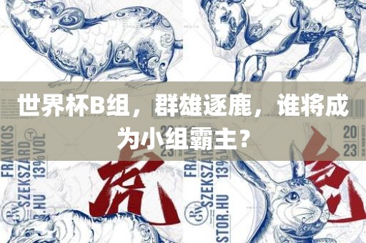 世界杯B组，群雄逐鹿，谁将成为小组霸主？