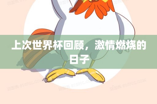 上次世界杯回顾，激情燃烧的日子