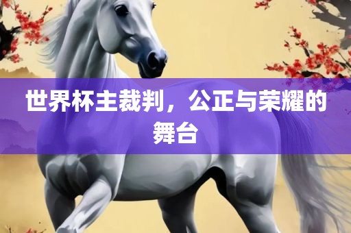 世界杯主裁判，公正与荣耀的舞台