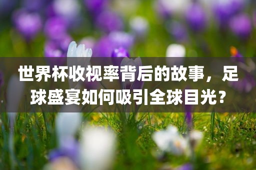 世界杯收视率背后的故事，足球盛宴如何吸引全球目光？