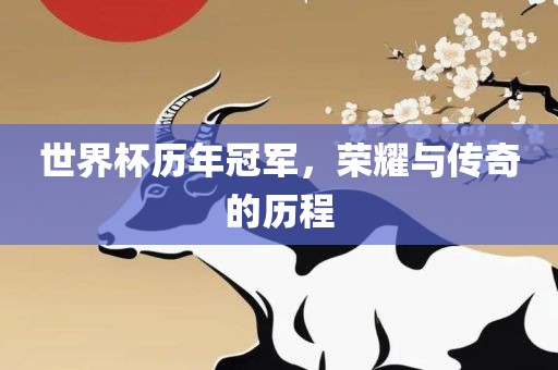 世界杯历年冠军，荣耀与传奇的历程