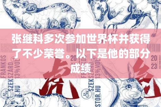 张继科多次参加世界杯并获得了不少荣誉。以下是他的部分成绩