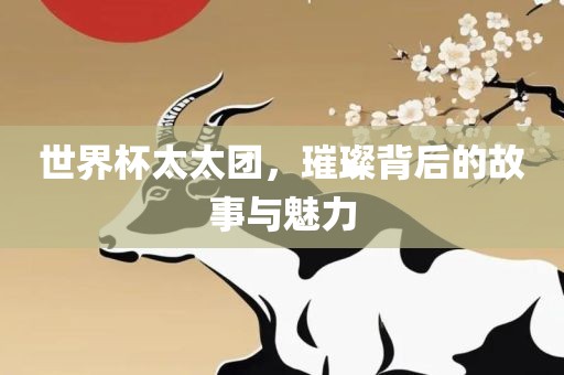 世界杯太太团，璀璨背后的故事与魅力