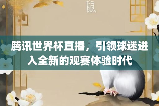 腾讯世界杯直播，引领球迷进入全新的观赛体验时代