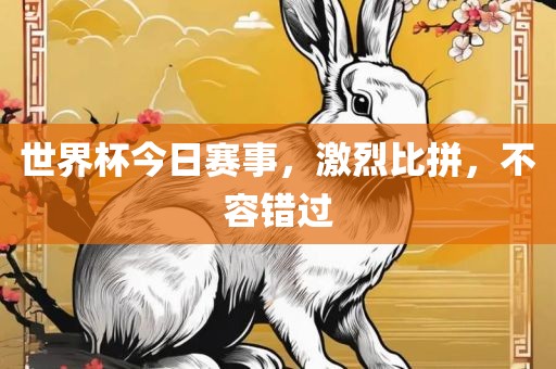 世界杯今日赛事，激烈比拼，不容错过