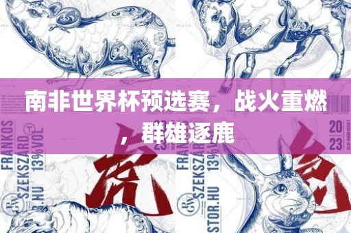 南非世界杯预选赛，战火重燃，群雄逐鹿
