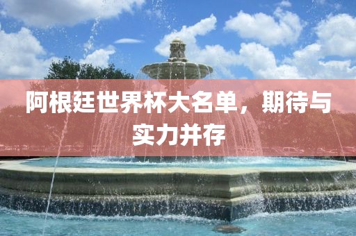 阿根廷世界杯大名单，期待与实力并存