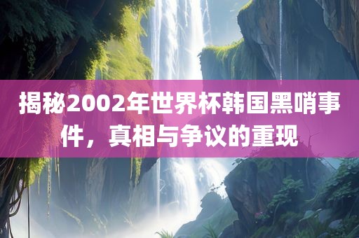 揭秘2002年世界杯韩国黑哨事件，真相与争议的重现