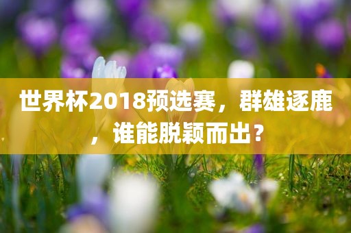 世界杯2018预选赛，群雄逐鹿，谁能脱颖而出？