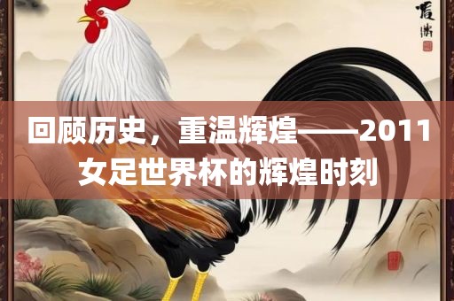 回顾历史，重温辉煌——2011女足世界杯的辉煌时刻