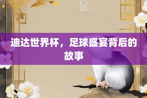 迪达世界杯，足球盛宴背后的故事