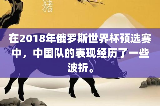 在2018年俄罗斯世界杯预选赛中，中国队的表现经历了一些波折。漯河市盈旭机械设备有限公司