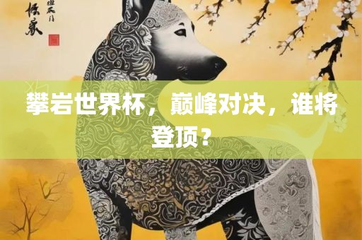 攀岩世界杯，巅峰对决，谁将登顶？