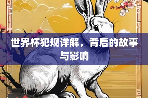 世界杯犯规详解，背后的故事与影响