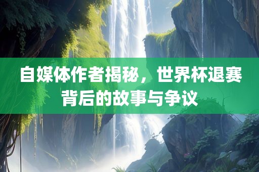 自媒体作者揭秘，世界杯退赛背后的故事与争议漯河市盈旭机械设备有限公司