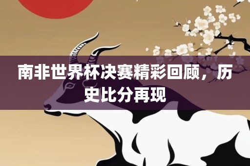 南非世界杯决赛精彩回顾，历史比分再现