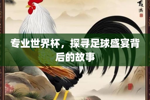 专业世界杯，探寻足球盛宴背后的故事