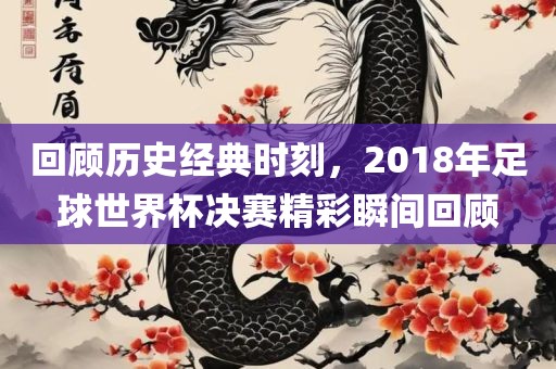 回顾历史经典时刻，2018年足球世界杯决赛精彩瞬间回顾