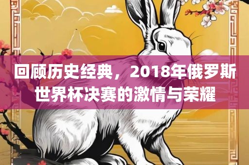 回顾历史经典，2018年俄罗斯世界杯决赛的激情与荣耀
