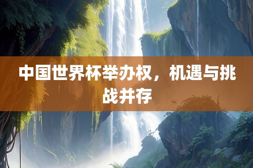 中国世界杯举办权，机遇与挑战并存