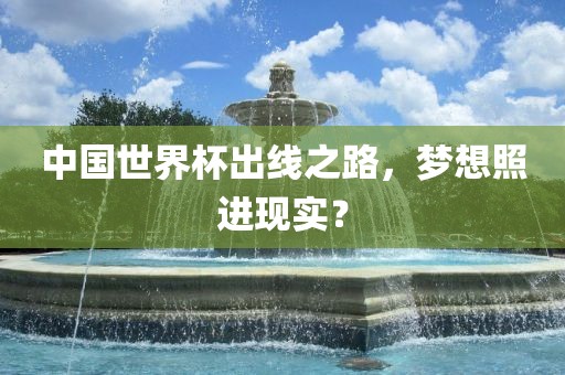 中国世界杯出线之路，梦想照进现实？漯河市盈旭机械设备有限公司