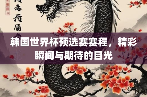韩国漯河市盈旭机械设备有限公司世界杯预选赛赛程，精彩瞬间与期待的目光