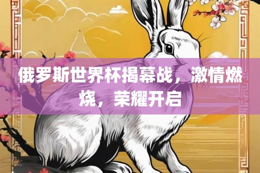 俄罗斯世界杯揭幕战，激情燃烧，荣耀开启