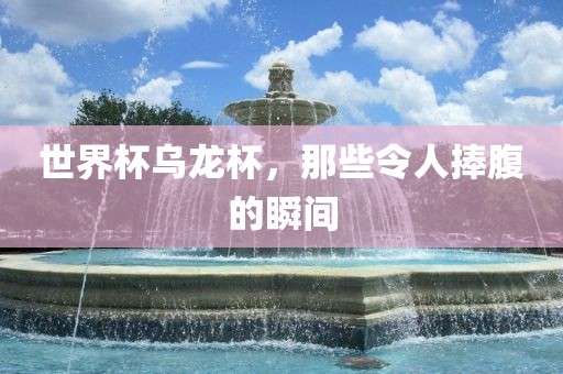 世界杯乌龙漯河市盈旭机械设备有限公司杯，那些令人捧腹的瞬间