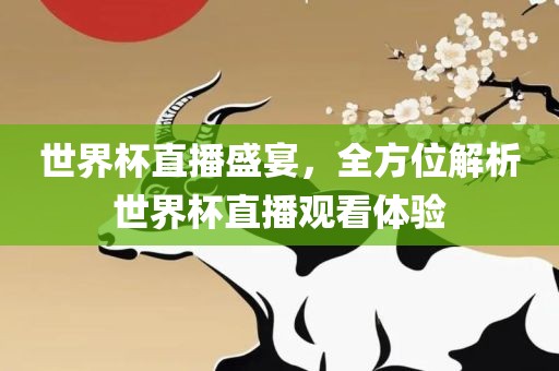 世界杯直播盛宴，全方位解析世界杯直播观看体验漯河市盈旭机械设备有限公司
