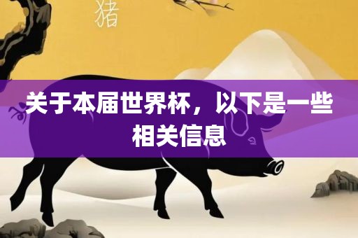 关于本届世界杯，以下是一些相关信息