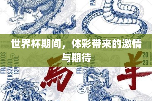 世界杯期间，体彩带来的激情与期待