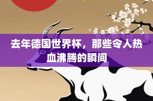 去年德国世界杯，那些令人热血沸腾的瞬间