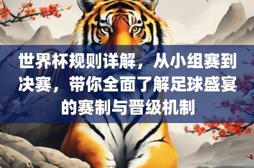 世界杯规则详解，从小组赛到决赛，带你全面了解足球盛宴的赛制与晋级机制