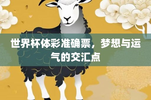 世界杯体彩准确票，梦想与运气的交汇点